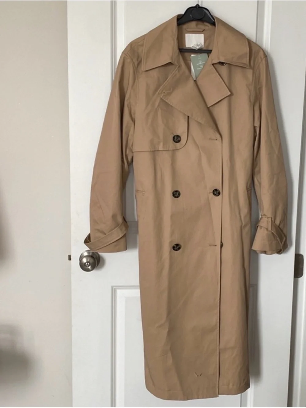 H&M Cotton Twill Trench Coat - Picture 4 of 7